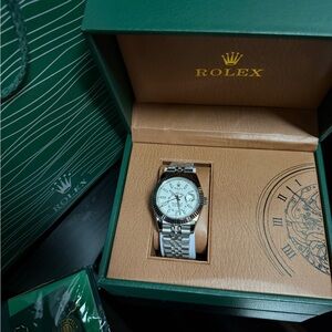 Men's Luxury Silver Watch